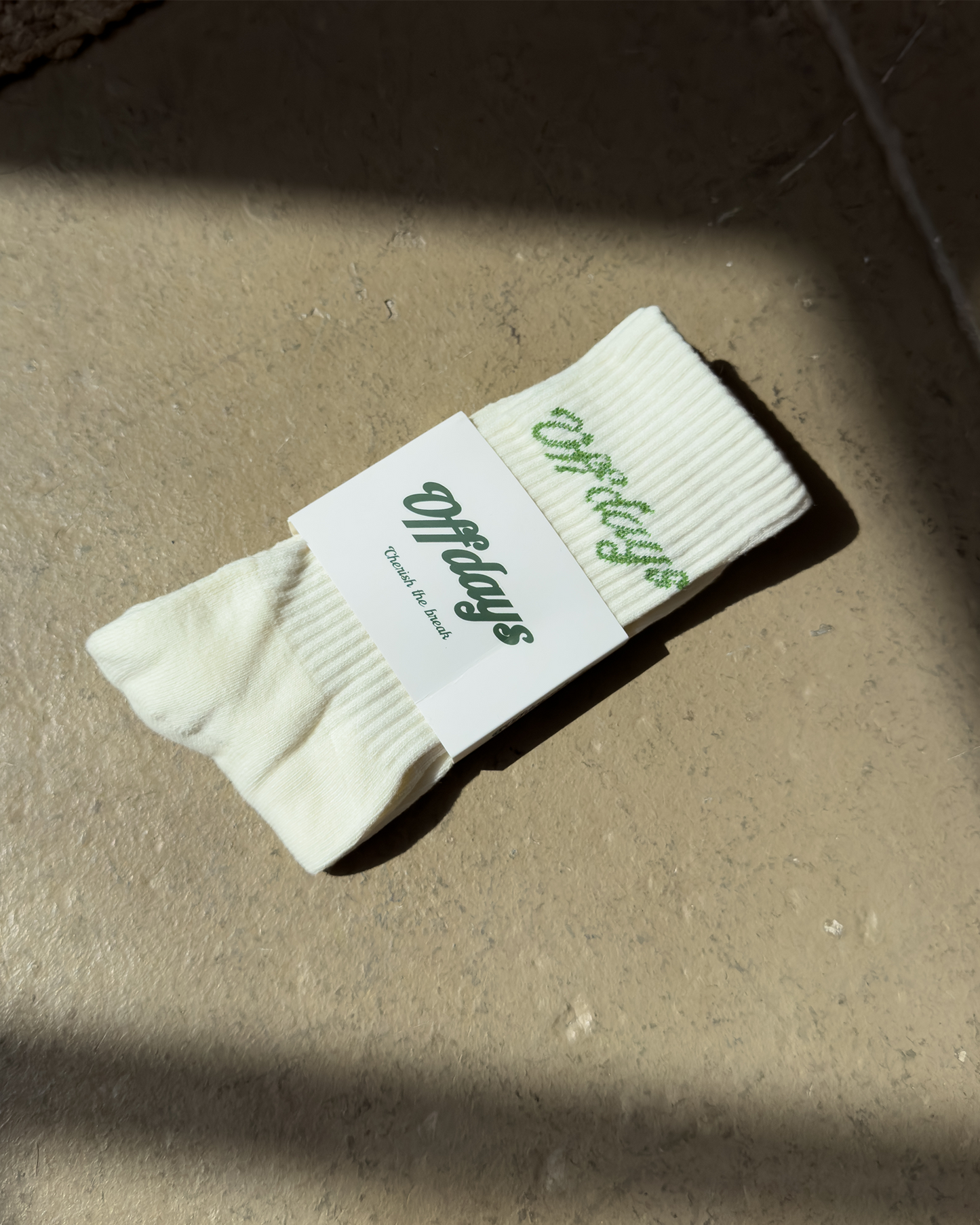 Crew Socks Cream White