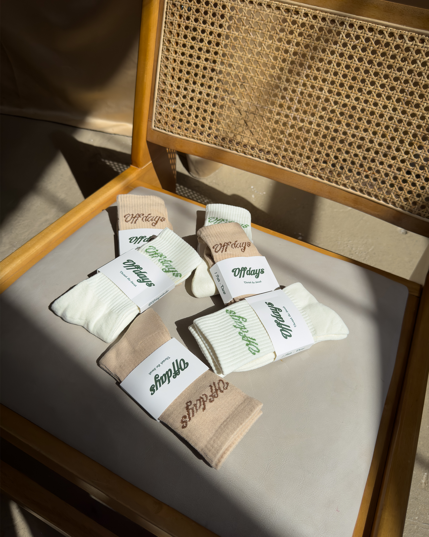 Crew Socks Light Brown